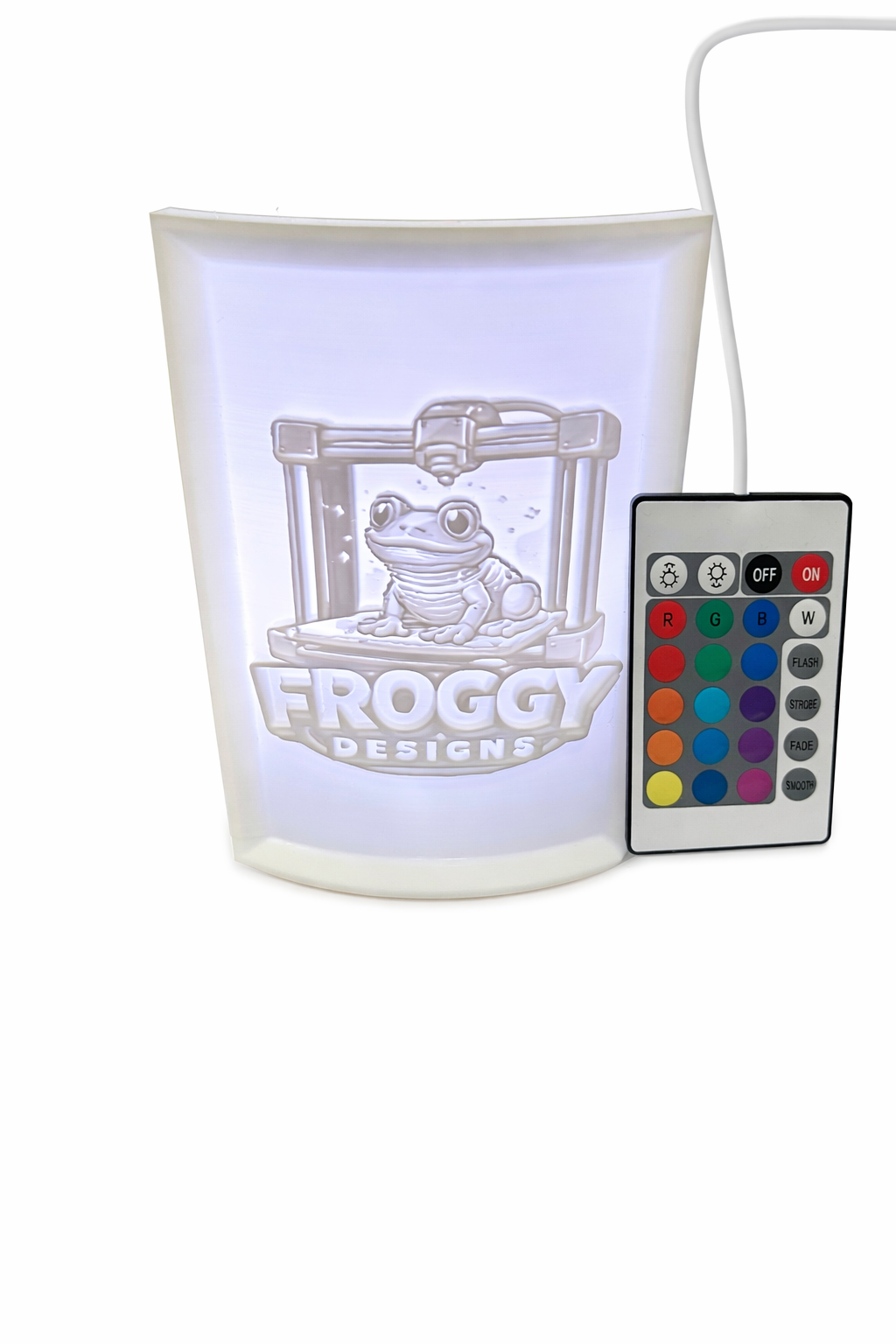 3D Printed LED Photo Light with Remote